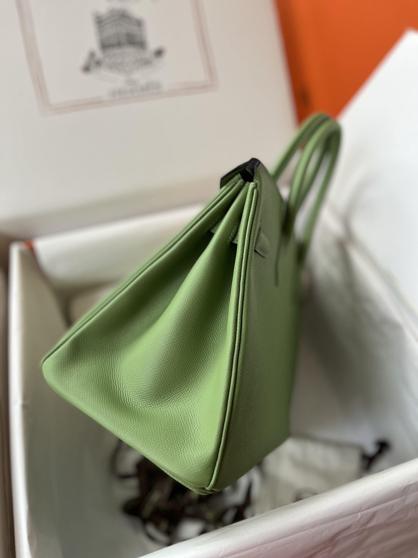 에르메스 버킨백30 아보카도그린 금장 앱송